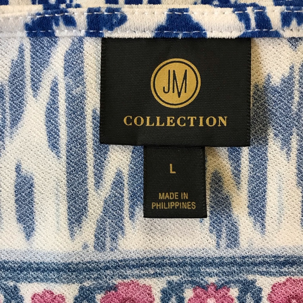 JM Collection Embellished Ikat Top - Picture 8 of 16